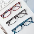 thumbnail image 3 of LANLANG 5-Pack Reading Glasses for Women, Blue Light Blocking Eyeglasses with 5 fashion colors, Spring Hinge, Anti Eyestrain, +2.25, 3 of 8