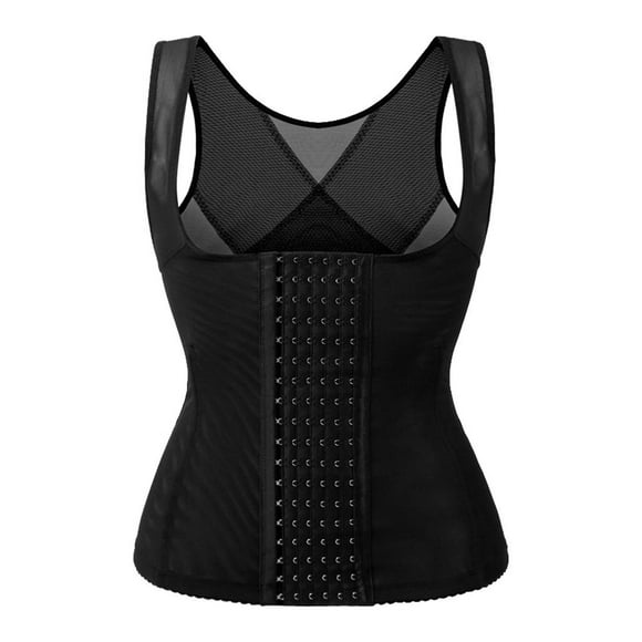 ZLight Women Underbust Waist Body Trainer Corset Vest Control Skin Color XL Hook Adjustable Black XXXL