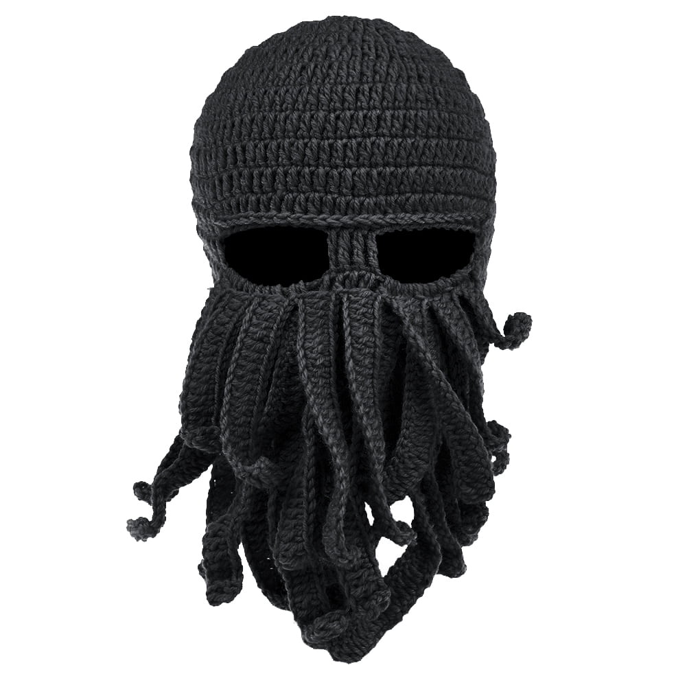 Beard Head Barbarian Vagabond Black Warm Thermal Winter Ski Mask With Beanie Hat 