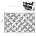 thumbnail image 3 of Reversible Outdoor RV Rug, 5' x 8' Patio Floor Mat, Grey & White, 3 of 9