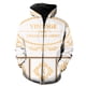 thumbnail image 1 of Sudadera con capucha y cremallera para hombre, estilo europeo y americano, informal, con estampado 3D, estilo Harajuku, unisex, de gran tamaño, 1 of 6