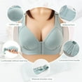 thumbnail image 2 of EIMELI Women Post-Surgical Sports Support Bra Front Closure with Adjustable Straps Wirefree Racerback  1 Pack, 2 of 6