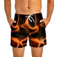 thumbnail image 2 of Orange Lava Swim Trunks For Men, 2 of 6