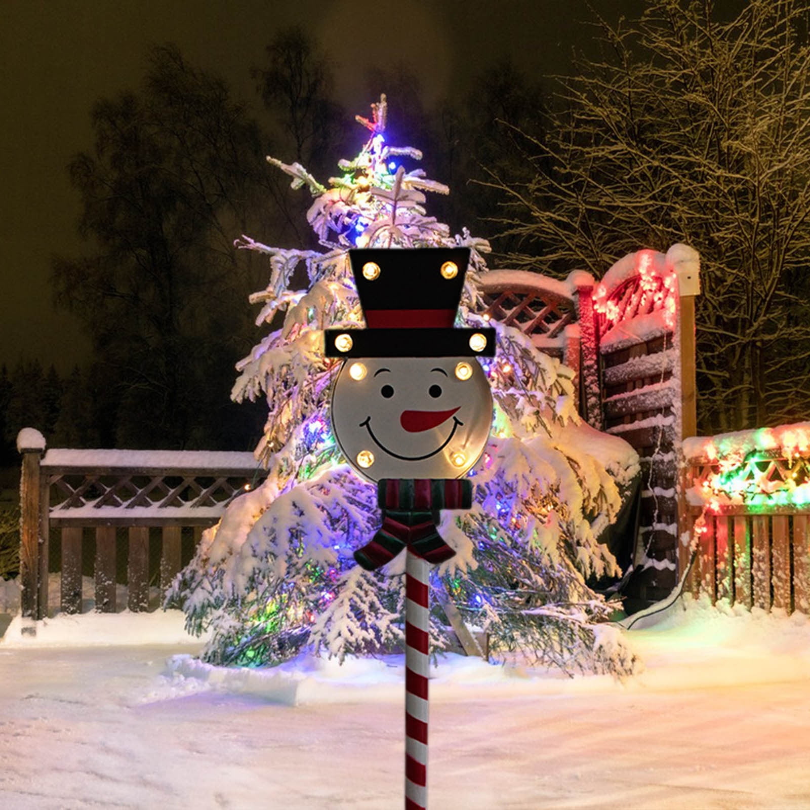 Matoen Solar Christmas Pathway Lights, Solar Lollipop Lights Christmas Decorations Outdoor, Waterproof Christmas Garden Stake Lights for Patio, Yard, Garden, Lawn Christmas Holiday Decor