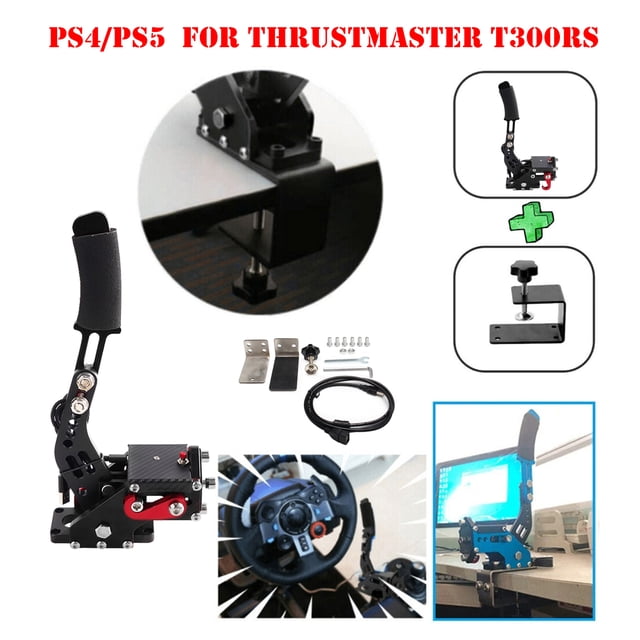 Kits de Freins à Main 14Bit PS4/PS5 USB3.0 pour Jeux de Course Support de Volant T300RS A