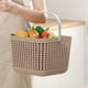 thumbnail image 1 of Cesta de ducha grande de plástico Kdkad con asa gruesa, cesta de almacenamiento portátil y práctica para suministros de limpieza, ideal para dormitorios, baños, camping y cocina., 1 of 6