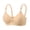 Light Yellow, variant on Jelly Bras For Women Womens Striped Three Hook Clasp Wireless Bra Middle Elderly Full Coverage Support Pink 36-44