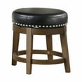 thumbnail image 1 of Topline Home Furnishings Round Swivel Stool, Faux Leather, 1 of 4