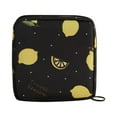 thumbnail image 2 of Multipurpose Sanitary Napkin Storage Bags Tampons Holder Purse Period Bags Small Lemon, 2 of 8