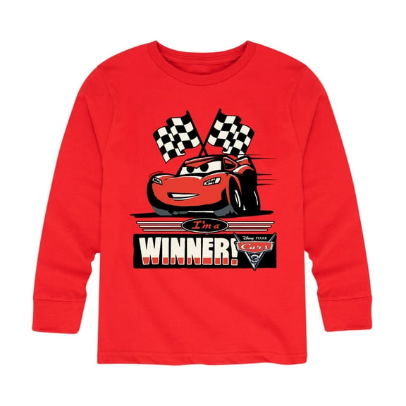 Disney's Cars - I'm A Winner - Toddler And Youth Long Sleeve Graphic T-Shirt