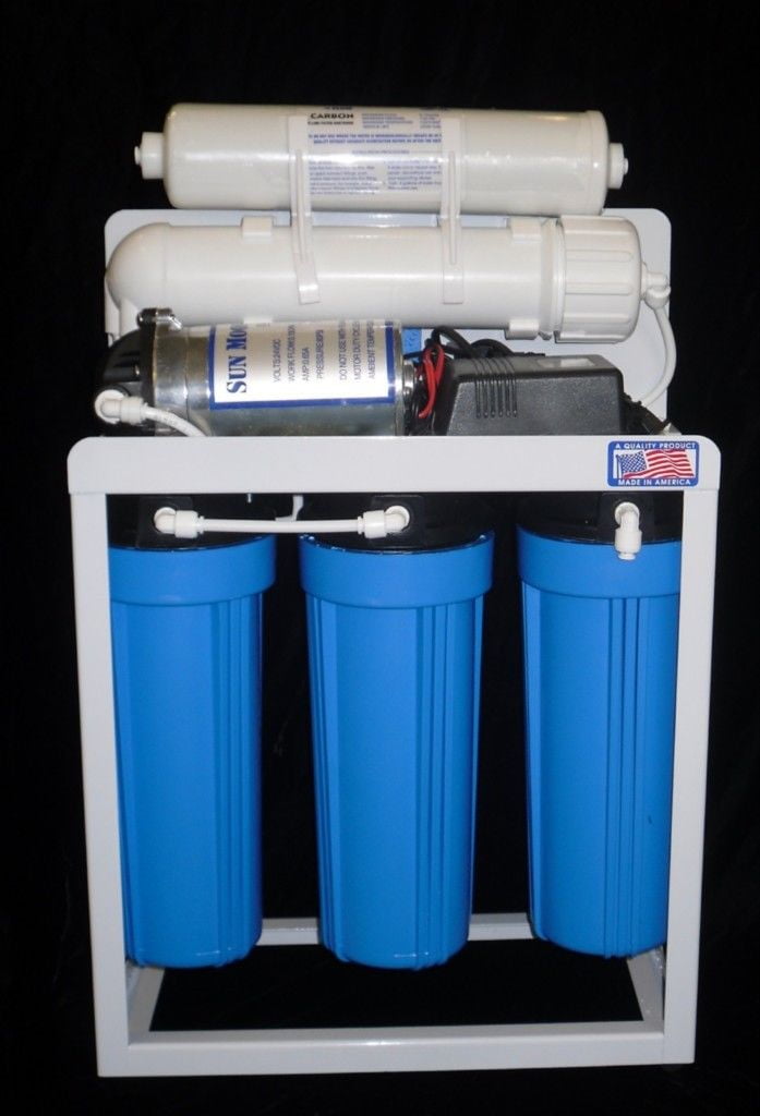 Light Commercial Grade - 150 GPD Reverse Osmosis Alkaline Water Filtration System | Booster Pump
