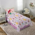 Disney Princess Kids Twin Sheet Set, Pink