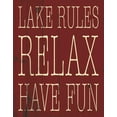 thumbnail image 2 of Grey, Jace 12x14 Gold Ornate Wood Framed with Double Matting Museum Art Print Titled - Lake Rules, 2 of 4