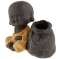 thumbnail image 1 of Estatua de Buda Pequeño Monje, Cerámica de Púrpura, Decoración para hogar, Adornos de Decoración de Jardín, Escultura de Té para Mascotas Estilo 03 perfecl Pequeña estatua de Buda, 1 of 8