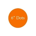 thumbnail image 3 of VWAQ Polka Dots Circles Pack of (12) Peel & Stick Decal Dots Colors Choice Kids (Orange), 3 of 3