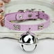thumbnail image 1 of Mascota perro colgante cuello Ling lindo universal pequeño cachorro gato campana súper fuerte ins anti-pérdida collar decorativo simple, collar rosa campana de plata, 1 of 2