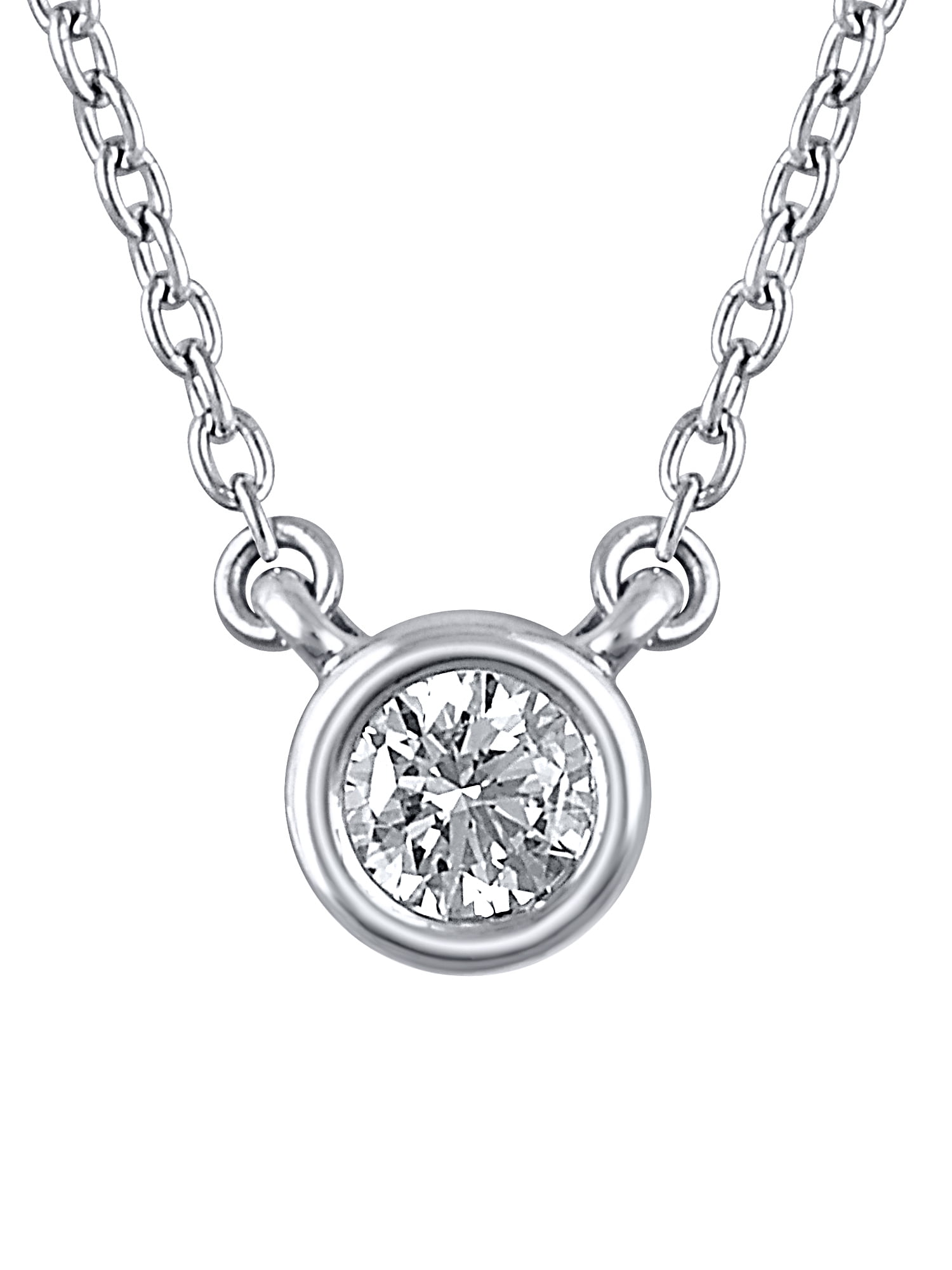 1//10 cttw KATARINA Cognac Diamond Cross Pendant Necklace in Sterling Silver