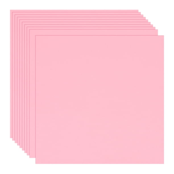 Papel de cartulina de colores Uxcell, papel de origami para bricolaje en papel, pintura en papel, álbumes de recortes, manualidades en papel, rosa, 8 x 8 pulgadas