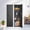 Black - Electronics, variant on 53.15" Wall Safe Between The Studs, Biometric Fingerprint Hidden Safe With Dual Alarm System And Silent Mode, Wall Gun Safe With 3 Adjustable Shelves And Magnetic Slot(fingerprint)
