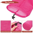 thumbnail image 6 of Uxcell 1-Pack Stuff Sack, 5 x 10 Inch Waterproof Storage Sacks Drawstring Ultralight for Backpacking [Rose Red], 6 of 8