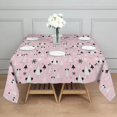 thumbnail image 3 of Pink Christmas Tree Pattern Square Tablecloth,Waterproof Square Table Cover,Wipeable Spillproof Washable Table Cover for Home Kitchen Party Decor 42"X42"(107x107cm), 3 of 6