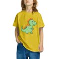 thumbnail image 1 of Prix le Plus Bas Garanti: T-Shirt en Coton pour Tout-Petits, Mode Mignon Col Rond Imprimé Manches Courtes, Parfait pour Port Décontracté, Temps de Jeu, et Tenues de Jour Confortables Jaune SOPATENOR 4 Ans, 1 of 6