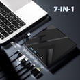 thumbnail image 4 of 7 in 1 External Bluray Drive, USB 3.0 Type-C Optical External Bluray/DVD Drive Burner with SD/TF Port, Support 100G Disc R/W for PC Compatible with Windows XP/7/8/10/11 Mac Laptop Desktop, 4 of 7