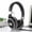 Black, variant on Over Ear Bluetooth Headphones - 7.68x6.5x3.35in, Foldable Wireless Wired Headset with FM Soft Earmuffs 40MM Drivers for Prolonged PC Phone Use