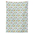 thumbnail image 3 of Ambesonne Birthday Tablecloth Rectangular Table Cover, Owls Cakes Presents, 60"x90", Multicolor, 3 of 4