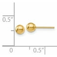 thumbnail image 4 of 14K Polished 4mm Ball Post Earrings 14k Yellow Gold Earrings, 4 of 4