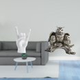 thumbnail image 2 of Estatua del gesto de la roca,Figuras de estatuas de dedos con gestos de música rock,Figuras de búho,Figuras de búhos,animales artificiales,artesanías,decoración del hogar,Estatua de búho, 2 of 8