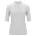 thumbnail image 4 of RYRJJ Womens Tops Dressy Casual Cute Plain Tops Fashion Mock Turtleneck Business Slim Fitted T Shirts(White,L), 4 of 8