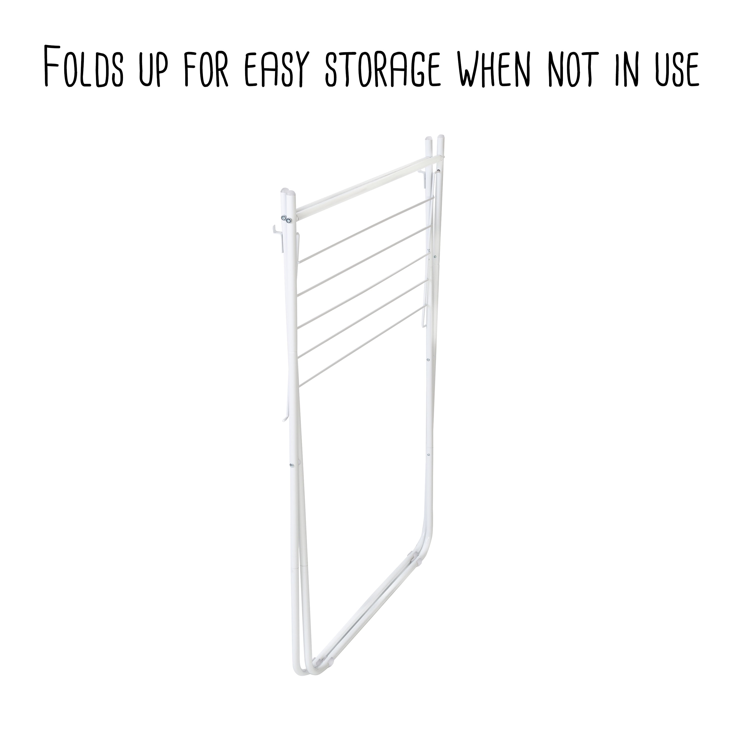 Honey-Can-Do Metal Folding Clothes Drying Rack, White