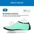 thumbnail image 2 of Cuekondy Socks Men's and Women's Water socks Barefoot Speed Dry Anti-skid Water Socks Yoga, 2 of 6