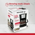 thumbnail image 4 of Holstein Housewares 5 Cup Drip Coffee Maker - Black- Auto Pause and Serve, Removable Filter Basket, and Full View Water Window - Perfect for Brewing Rich-Tasting Coffee at Home, 4 of 8