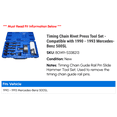 thumbnail image 2 of Timing Chain Rivet Press Tool Set - Compatible with 1990 - 1993 Mercedes-Benz 500SL 1991 1992, 2 of 2