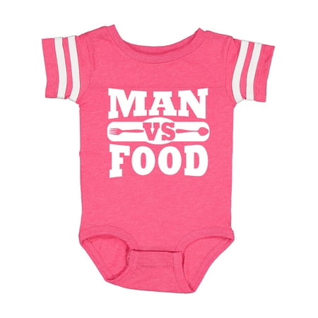 

Inktastic Man vs Food Gift Baby Boy or Baby Girl Bodysuit