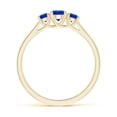 thumbnail image 2 of Angara Natural 0.33 Ct. Blue Sapphire with Blue Sapphire Classic Ring in 14K Yellow Gold for Women (Ring Size: 12), 2 of 9