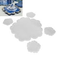 thumbnail image 4 of Flower Coaster Resin Molds, Elastic Easy To Demould Flower Cup Coaster Easy To Clean  For Home Decor For DIY Resin Artwork For Making Coasters, 4 of 8