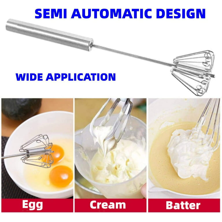 12 Stainless Wisk Hand Mixer for eggs, milk, and other liquids, Easier Egg  Whisks Save Much Energy Beating Mixing Stirring for Kitchen 