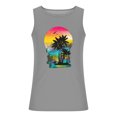 thumbnail image 4 of Zylanna Men's Hawaii Tank Tops Pullover, Beach Vacation Sleeveless Crew Neck Cool Vest Casual T-Shirts for Men Gray Size 3XL, 4 of 4