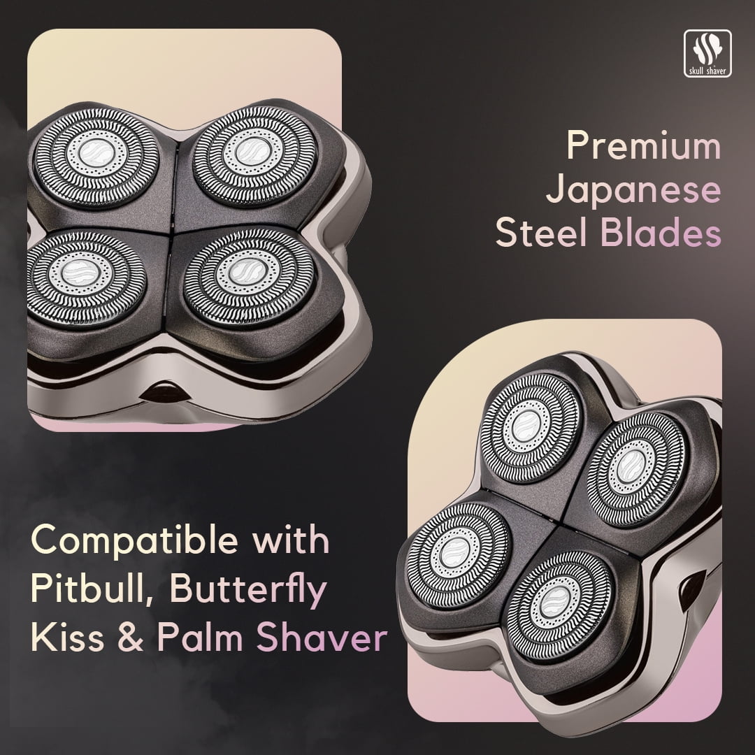 Skull Shaver Baron Blade PRO 4 | Head Replacement Blade for Pitbull, Palm & Butterfly Kiss, 1 Piece