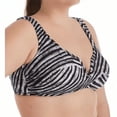thumbnail image 3 of Women's Raisins Curve C840205 Plus Size Mombasa Tanzania Bra Swim Top (Black Ash 16W), 3 of 5
