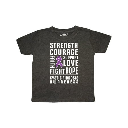 

Inktastic Cystic Fibrosis Awareness Strength Courage Support Gift Toddler Boy or Toddler Girl T-Shirt