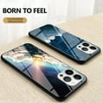 thumbnail image 5 of Compatible with iPhone 13 Pro Max Case,Cute Starry Sky Patterned  Fashionable Tempered Glass Back with Soft Silicone Bumper Lightweight Protective Phone Case for iPhone 13 Pro Max,Colorful, 5 of 12