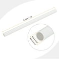 thumbnail image 2 of Uxcell Rigid Round Pipe 16mm ID 20mm OD 330mm/13" White High Impact for Water Pipe Crafts Cable Sleeve, 2 of 6