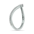 thumbnail image 3 of SZUL Women's 1/3 CTW V Shaped Lab Grown Diamond Ring in 10K White Gold (F-G Color, VS1- VS2 Clarity), 3 of 6