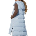 thumbnail image 2 of Fall Winter Women Stand Collar Solid Color Sleeveless Casual Hooded Vest Coat, 2 of 5
