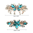 thumbnail image 4 of Pasadores para el cabello Unique Bargains Accesorios para Mujeres 2 Piezas Azul Lago, 4 of 7