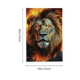 thumbnail image 3 of ZFLMY Lion Fire Buildings Tapestry Wall Hanging for Home Decoration 40*60in, 3 of 6